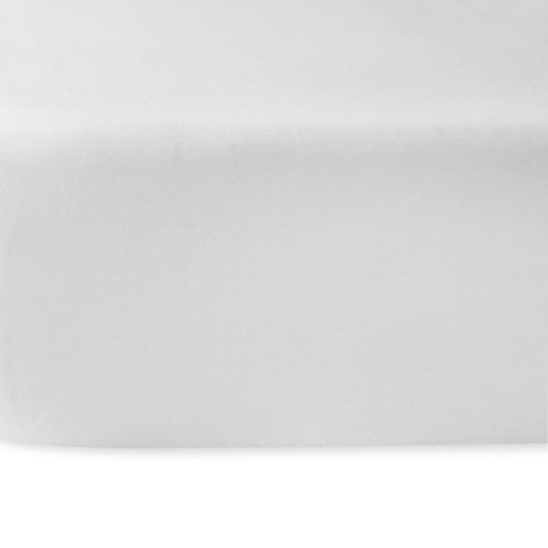 Prześcieradło satynowe bez gumki 220x200 biały 