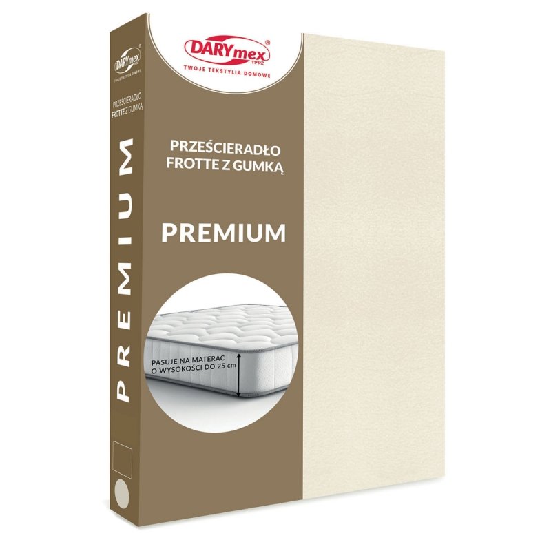 Prześcieradło Frotte PREMIUM na wysoki materac 160x200 na gumkę wz. 022 ekologia