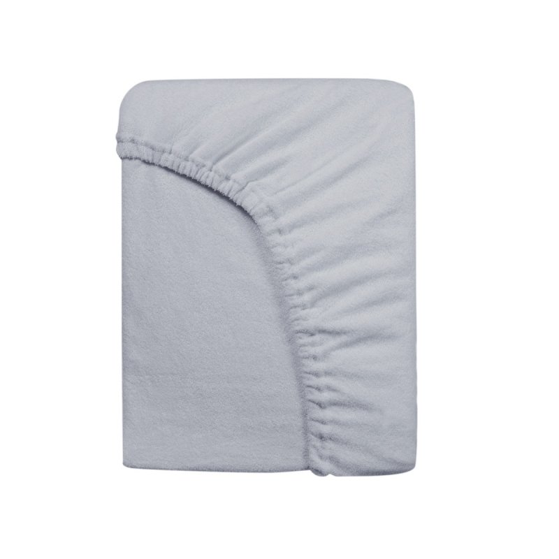 Prześcieradło Frotte PREMIUM na wysoki materac 220x200 na gumkę wz. 024 popiel