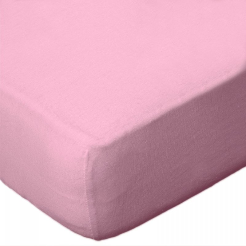 Prześcieradło jersey 180x200 z gumką wz. D005 (jasny różowy)