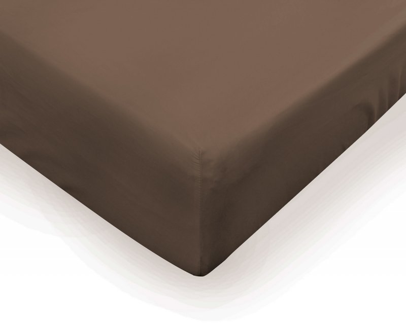 Prześcieradło PREMIUM jersey z lycrą na wysoki materac 180x200 z gumką wz. 18B kakao