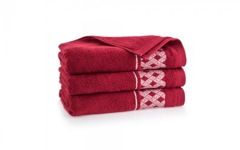 Ręcznik z bawełny egipskiej DRAGON 50x90 wz. magenta