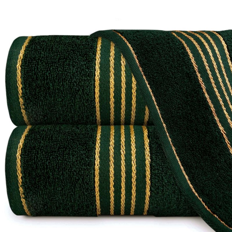 Ręcznik TIWANO rozmiar 50x90 wz. Zieleń Butelkowa