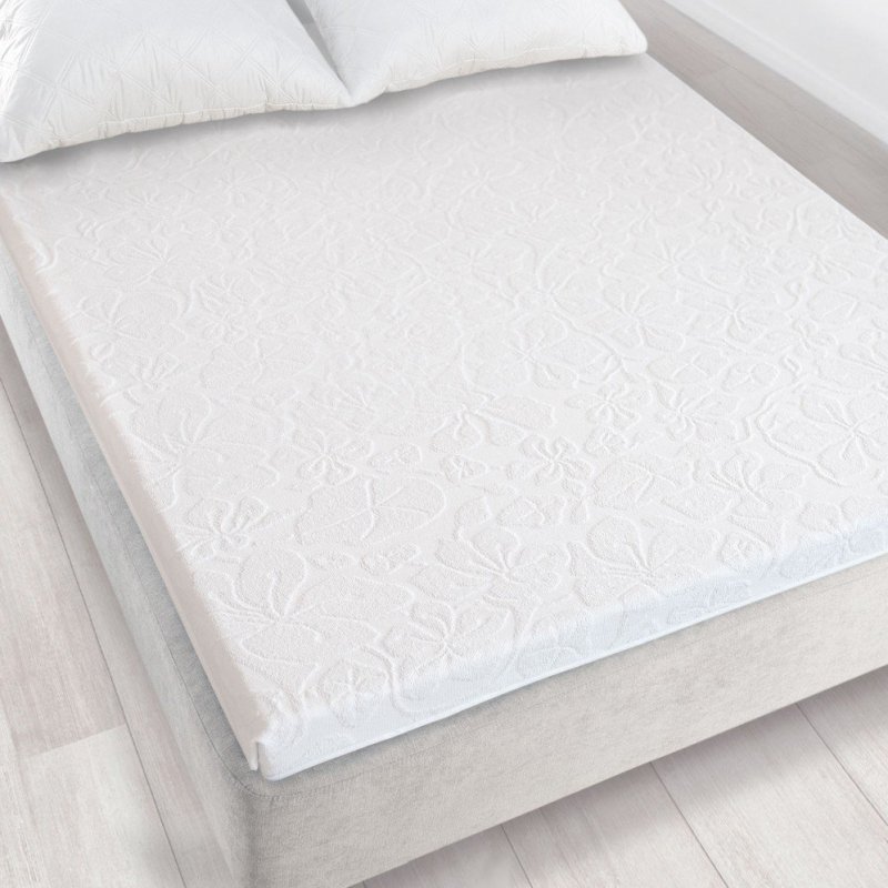 Prześcieradło frotte &quot;Tulipan 6&quot;  150x205 bez gumki wz. biały