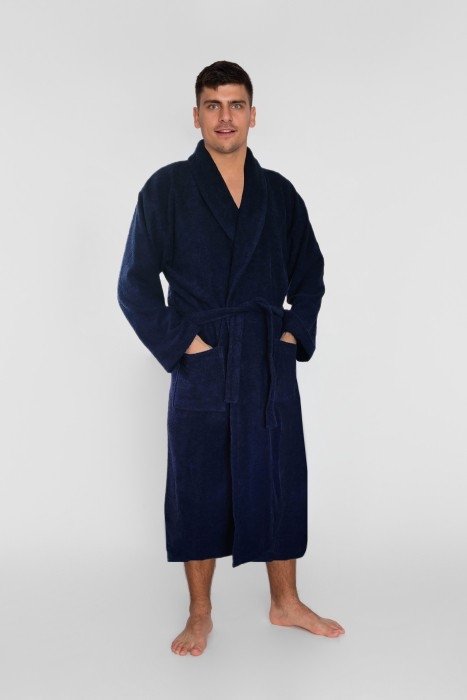 Szlafrok Classic Unisex Granatowy XXL 350 g/m2 
