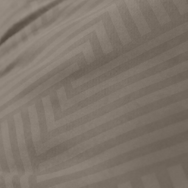 Pościel satyna ADAMASZEK geometryczny 160x200 wz. 17 taupe