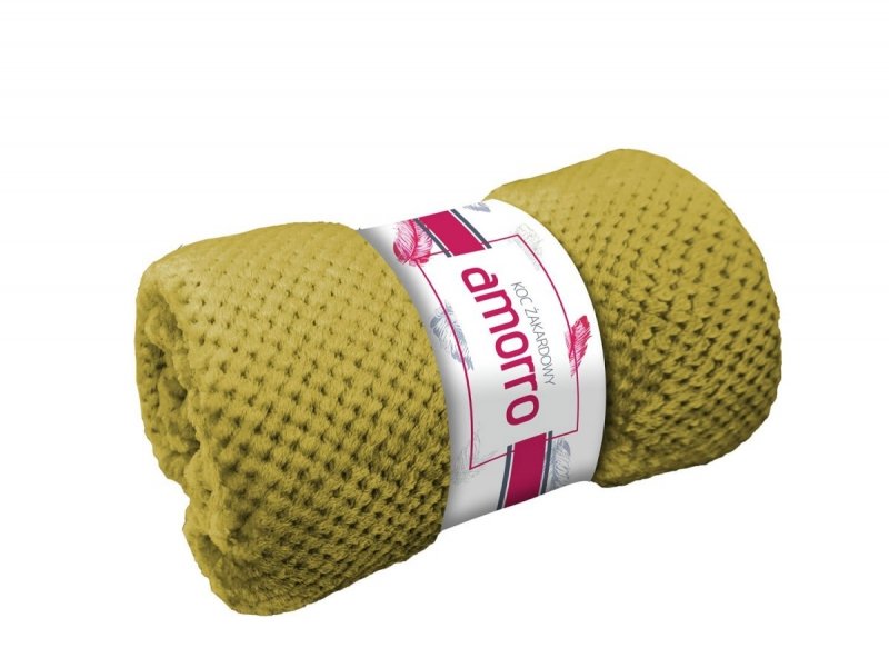 Koc Żakardowy Amorro 200x220 wz. Oliwka