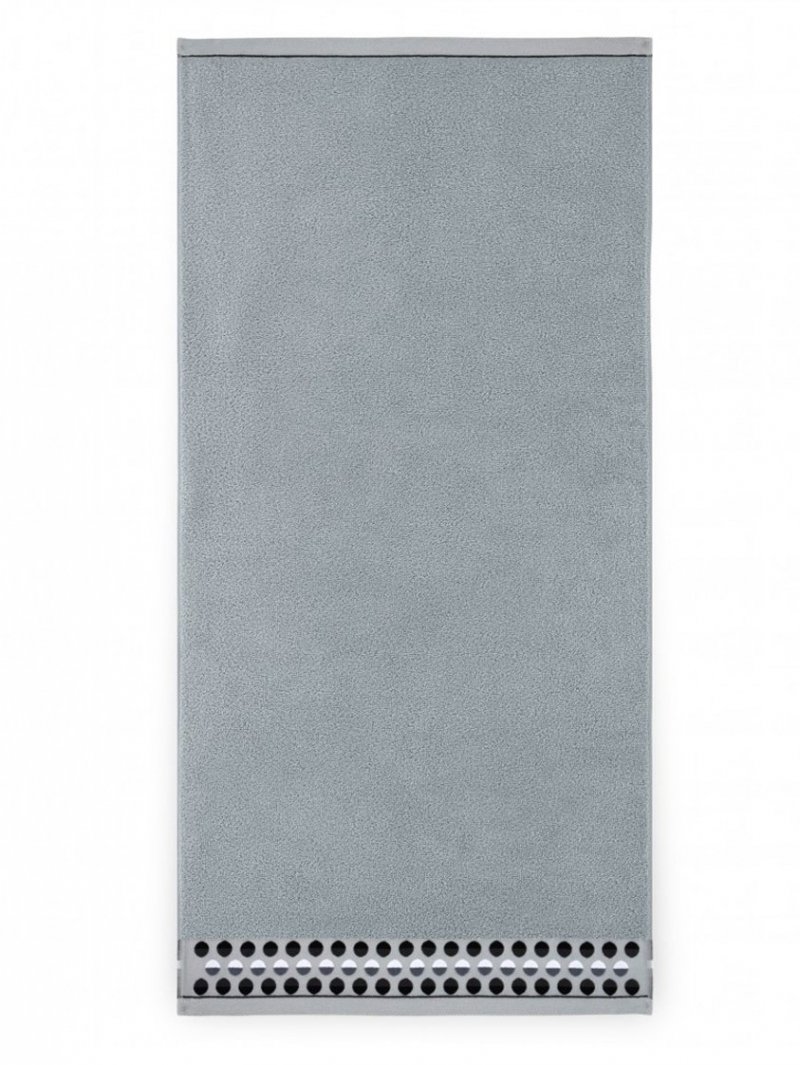 Ręcznik z bawełny egipskiej ZEN 2 50x90 wz. jasny grafit