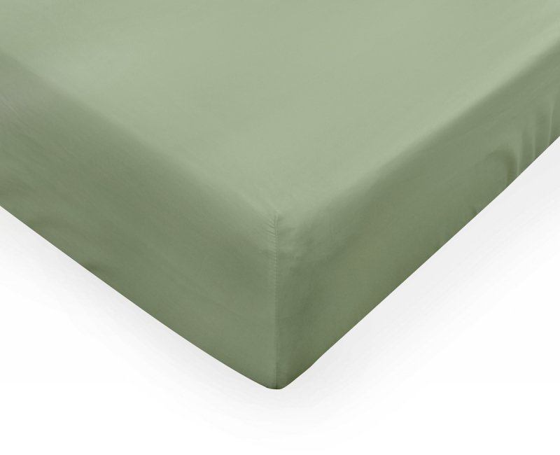 Prześcieradło PREMIUM jersey z lycrą na wysoki materac 90x200 z gumką wz. 53A szałwia