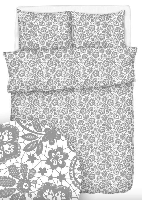 Poszewka 40x40 - KORA bawełniana wz. Koronka