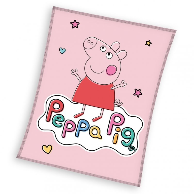 Koc polarowy licencyjny Peppa Pig 110x140 wz. PP224051