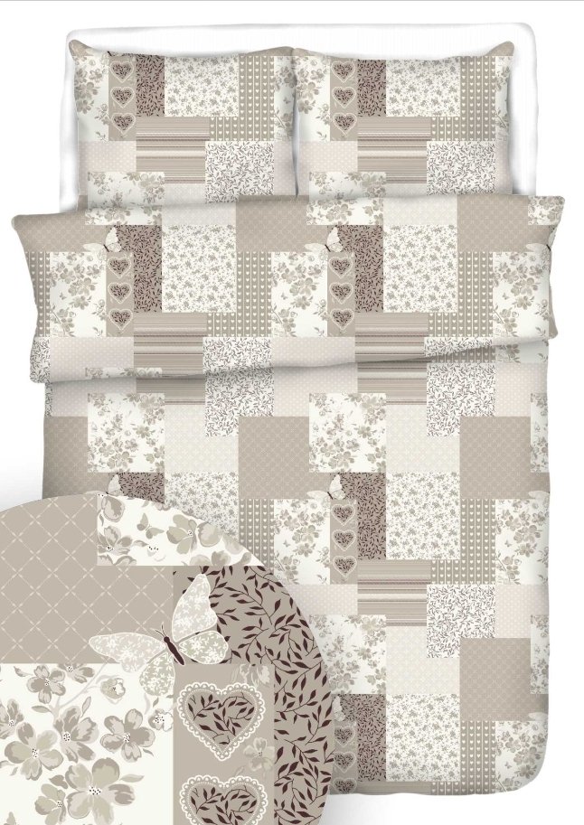 Pościel kora 160x200, 100% bawełna wz. Patchwork