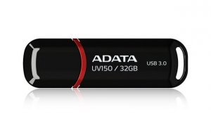 Pendrive ADATA UV150 AUV150-32G-RBK (32GB; USB 3.0; kolor czarny)