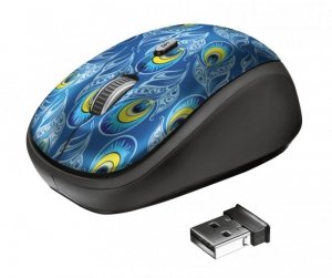 Mysz Trust Yvi Wireless Peacock 23388 (optyczna; 1600 DPI; kolor niebieski)