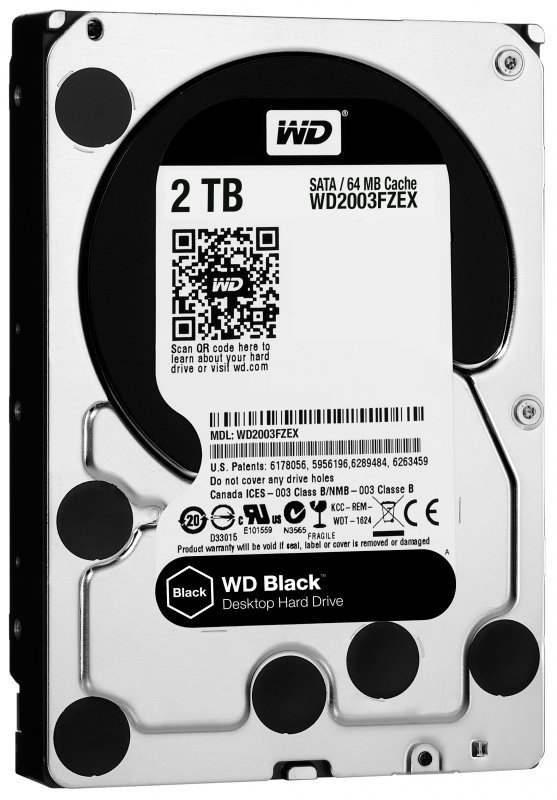Dysk HDD WD Black WD2003FZEX (2 TB ; 3.5&quot;; 64 MB; 7200 obr/min)