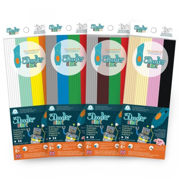 3DOODLER START FILAMENT ECO 2.5MM, 24 SZTUKI, KOALA GRAY, ECO-08