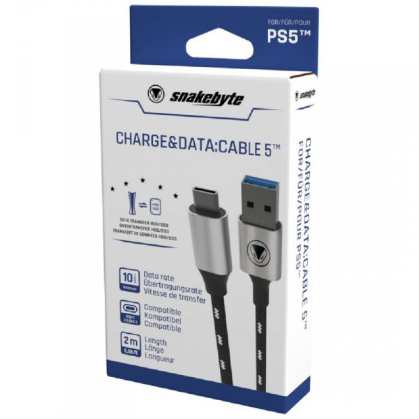 Snakebyte kabel CHARGE&DATA:CABLE 5 Dwumetrowy do PS5