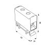 Blok rozdzielczy-odgałęźny 1-polowy AL/CU 2,5-16mm2 szary montaż płaski i na szynę TH WLZ35P/16/s 48.517