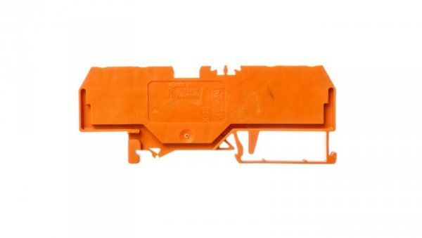 Złączka szynowa 4-przewodowa 4mm2 pomarańczowa 281-653