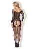 Bodystocking Pończochy Czarny S/M Kiss Me