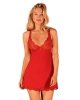 Komplet Babydoll i Stringi Luvae Czerwony S/M