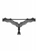 Bielizna-Bravelle stringi otwarte czarne  S/M