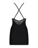 Bielizna-828-CHE-1 koszulka i stringi  S/M