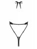 MINIMALISTYCZNE CZARNE SEKSOWNE BODY OTWART KROK S/M