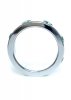 Pierścień-Metal Cock Ring with Green Diamonds Large