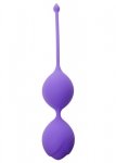 Podwójne Silikonowe Kulki Gejszy Kegla Purple