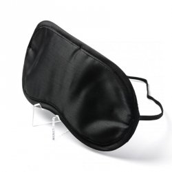 Maska Na Oczy Satynowa Czarna