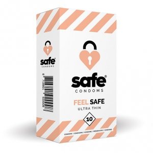 SAFE - Condoms Feel Safe Ultra Thin (10 pcs)