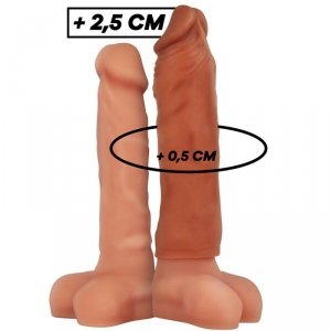 VIRILXL - LIQUID SILICONE V5 BROWN PENIS EXTENSION
