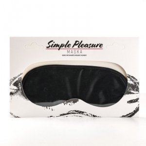 Maska Na Oczy Satynowa Czarna