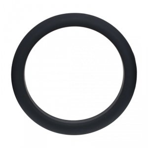Wide O Silicone Cockring - XL - 50mm - Black