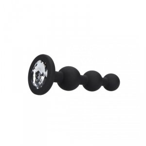 Silicone Beaded Diamond Butt Plug