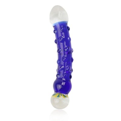 7.5&quot; Glass Romance Blue