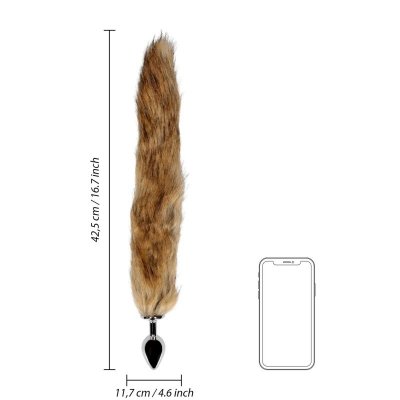 Fox Tail with Metal Butt Plug