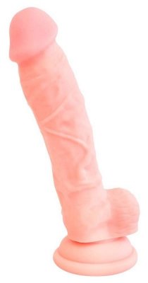Dildo silikonowe medyczne z przyssawką 18 cm