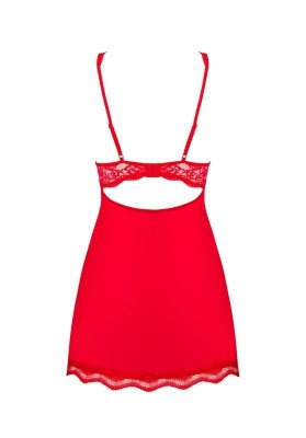 Komplet Babydoll i Stringi Luvae Czerwony S/M