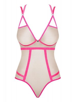 Bielizna-Nudelia body różowe  S/M