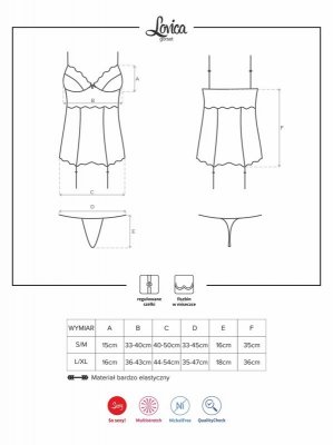 Bielizna-Lovica gorset i stringi L/XL