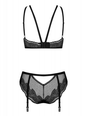 Bielizna-Allastia komplet 2-częściowy czarny L/XL