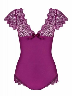 Bielizna-Moketta body fioletowe  S/M