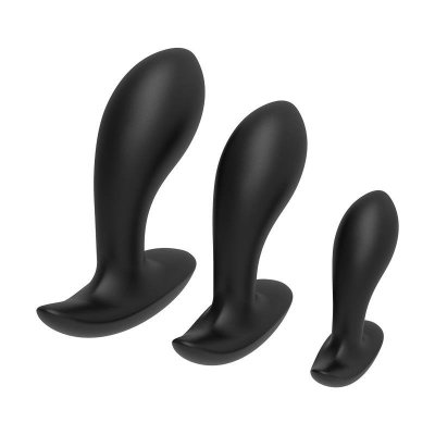Zestaw 3 Korków Analnych Różne Rozmiary Dolly black