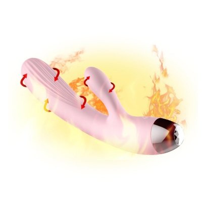 Wibrator Podgrzewany Do Pochwy i Łechtaczki Lux Pink USB 10 Funkcji