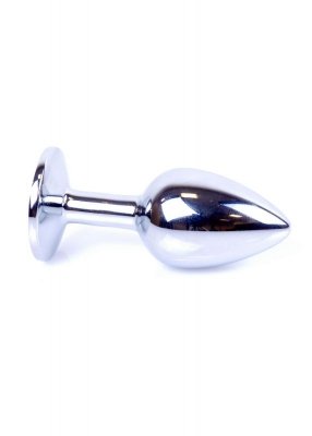 Korek analny ozdobny stalowy metalowy kryształ 7cm