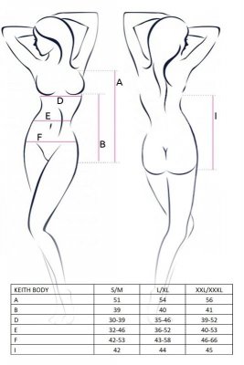 Bielizna-KEITH BODY black L/XL - Casmir