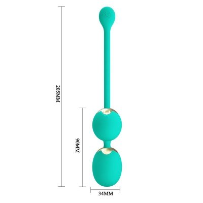 PRETTY LOVE - LECHIES  Dream chaser 5, Green, Wireless remote control 12 vibration functions Memory function