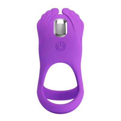 PRETTY LOVE - VIBRANT PENIS RING SILAS Black, 7 vibration functions